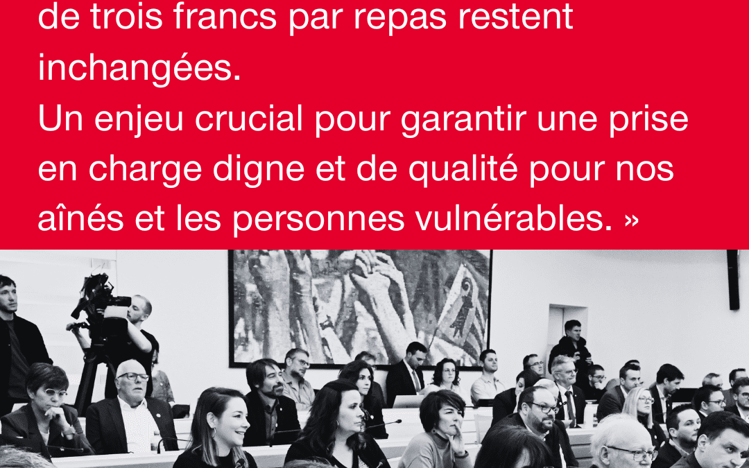 Pour une politique qui place les besoins de la population au centre de ses priorités